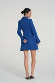 Sia - Premium Linen Mini Dress in Cobalt Blue