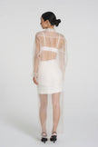 Alia - Silk Organza Shirt in White (PRE-ORDER)