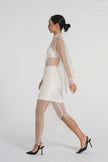 Alia - Silk Organza Shirt in White (PRE-ORDER)