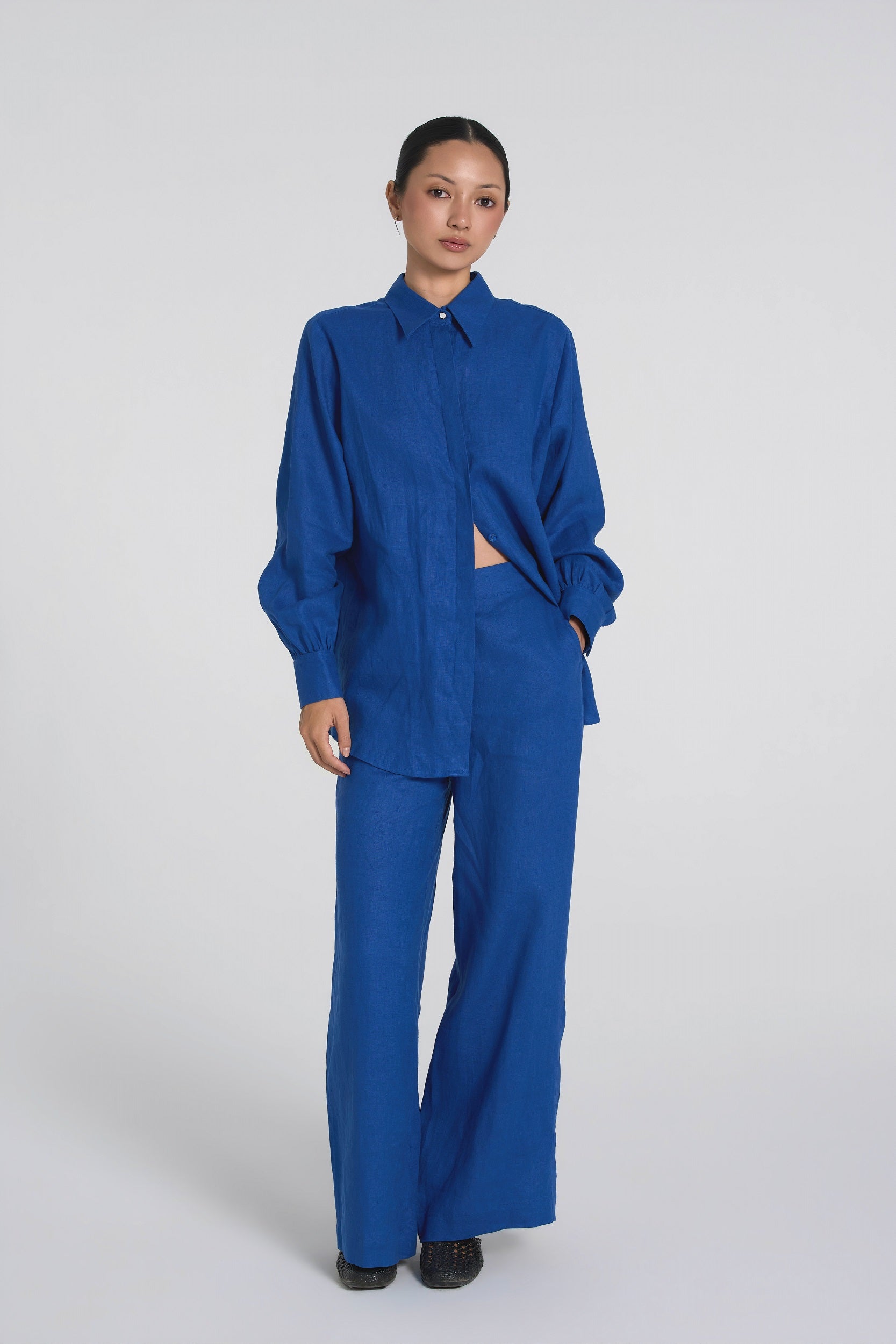 Sana - Premium Linen Trousers - Off-White