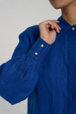 Sana - Premium Linen Shirt  - Relaxed-fit - Cobalt Blue