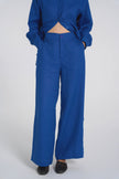 Sana - Premium Linen Trousers -  Cobalt Blue