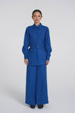 Sana - Premium Linen Trousers -  Cobalt Blue