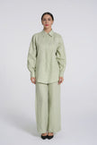 Sana - Premium Linen Trousers - Mint