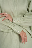 Sana - Premium Linen Shirt - Relaxed-fit - Mint
