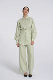 Sana - Premium Linen Shirt  - Relaxed-fit - Cobalt Blue