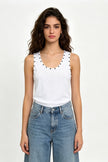 Ribbed Sleeveless Cotton Top